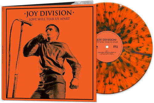 Joy Division - Love Will Tear Us Apart - Salpicaduras naranja y negra (Vinilo)