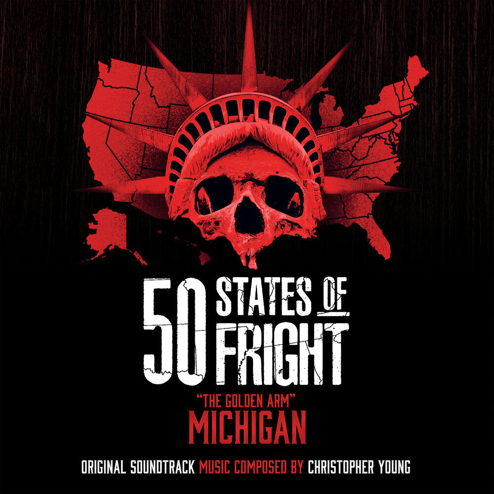 the album cover for Christopher Young(Colv) (Gol) (Ltd) - 50 States Of Fright: The Golden Arm (Michigan)