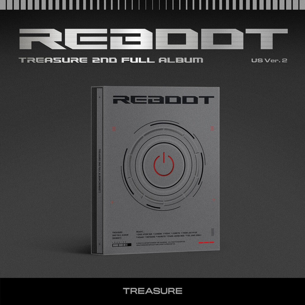 the album cover for Treasure - 2nd Full Album 'reboot': Version 2 (Pcrd) (Phob)