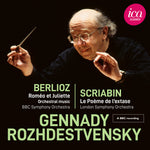 the album cover for Berlioz / Scriabin / Bbc Symphony Orchestra - Romeo Et Juliette Scriabin: Le Poeme De L Extase