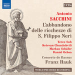 the album cover for Sacchini / Suh / Chuntishvili - L Abandono Delle Ricchezze Di S. Filippo Neri