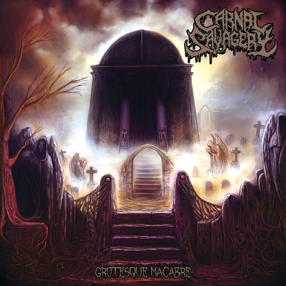 the album cover for Carnal Savagery - Grotesque Macabre