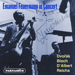 the album cover for EMANUEL FEUERMANN - Emanuel Feuermann In Concert: Dvorak - D'albert