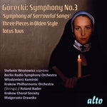 the album cover for Stefania Woytowicz - Gorecki: Symphony No.3 'sorrowful Songs'; Three