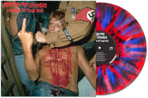 Iggy & Stooges - Quiero ser tu perro - Salpicaduras rojas, azules y negras (Vinilo)