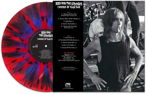 Iggy & Stooges - Quiero ser tu perro - Salpicaduras rojas, azules y negras (Vinilo)