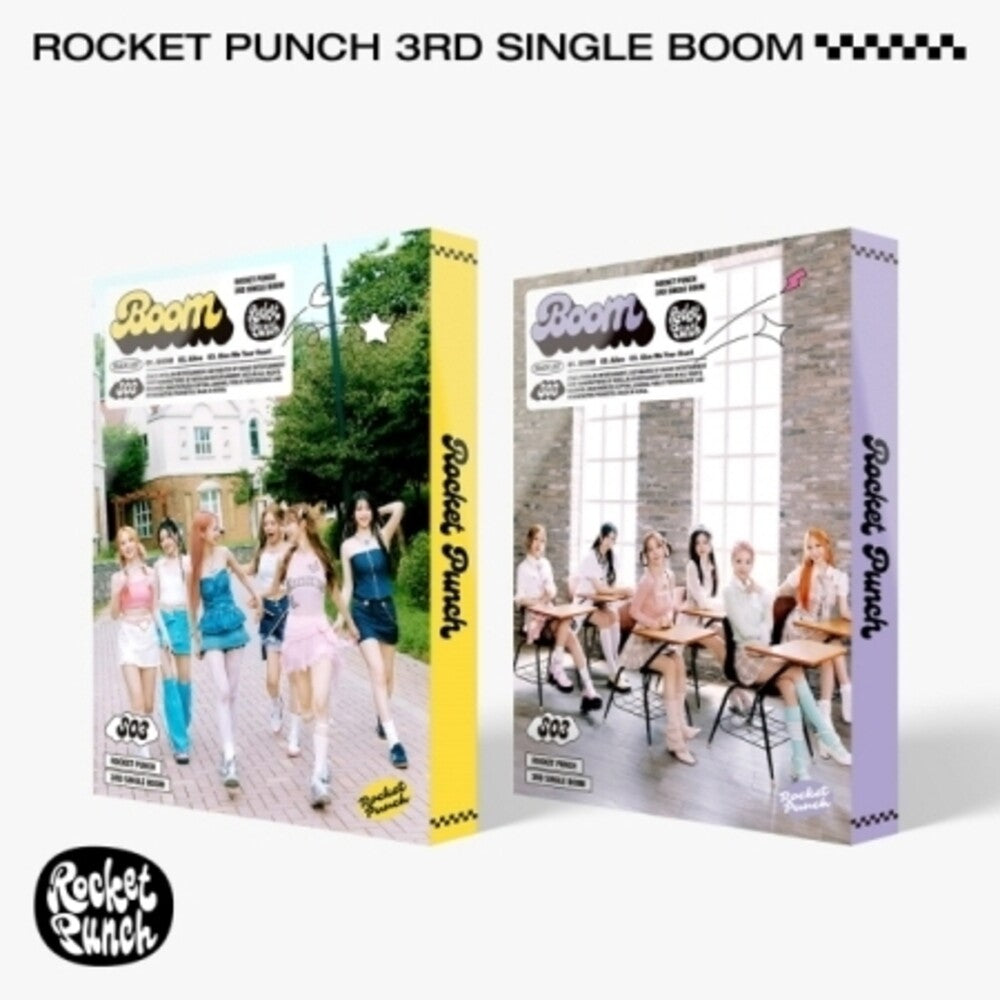 the album cover for Rocket Punch - Boom - Random Cover (Stic) (Pcrd) (Phot) (Asia)