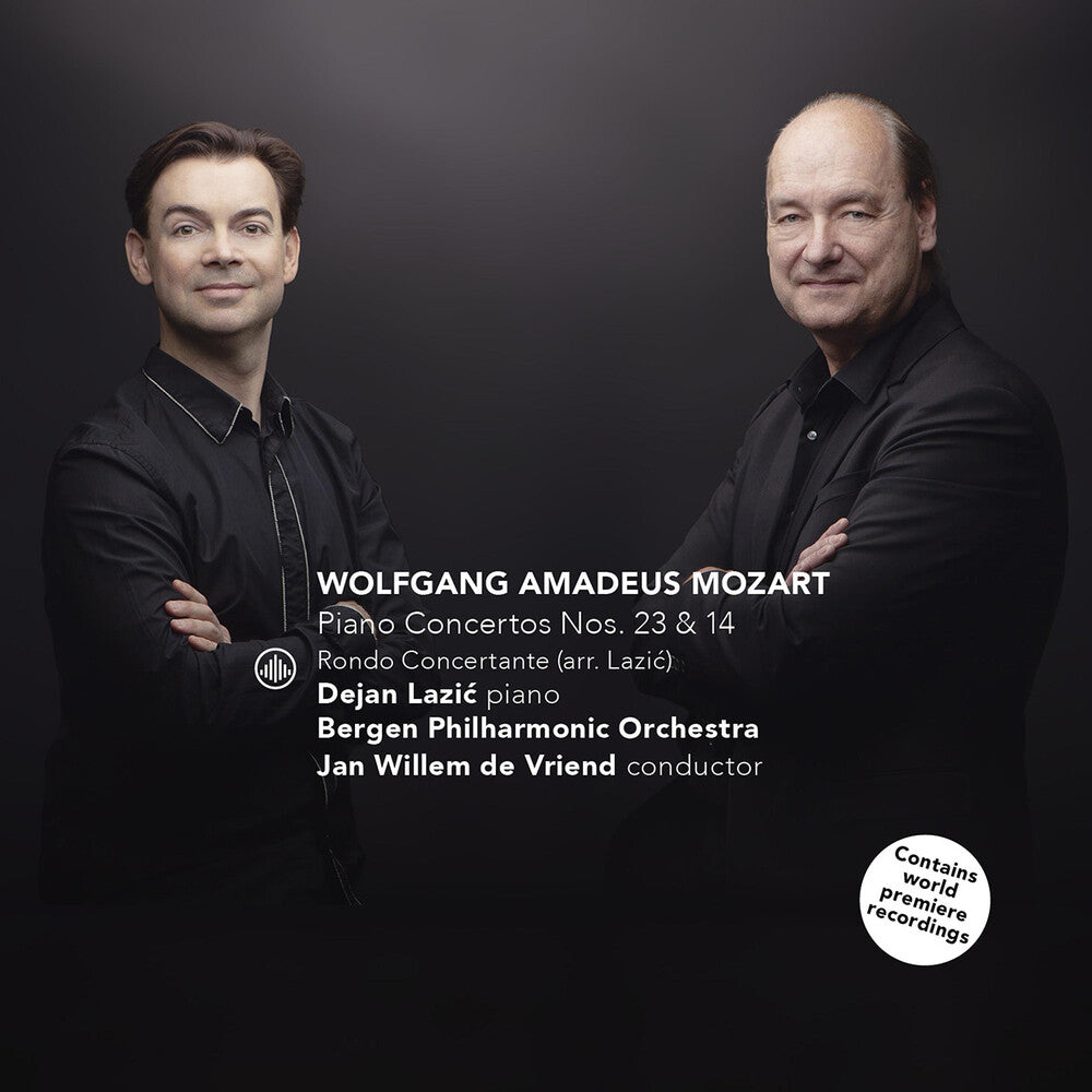 the album cover for Mozart / Lazic / Bergen Philharmonic - Piano Concertos Nos. 23 & 14
