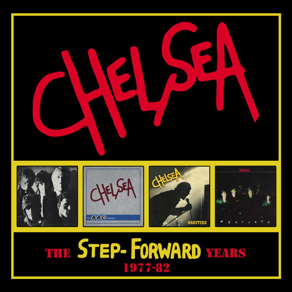 the album cover for Chelsea - Step Forward Years 1977-1982 (Uk)