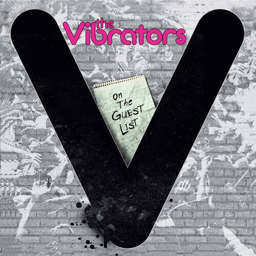 The Vibrators - On The Guest List - Pink/Black Splatter (Vinyl)