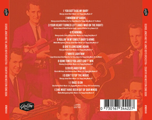 Cancionero de música country y western: selecciones instrumentales de los grandes éxitos de George Jones (CD)