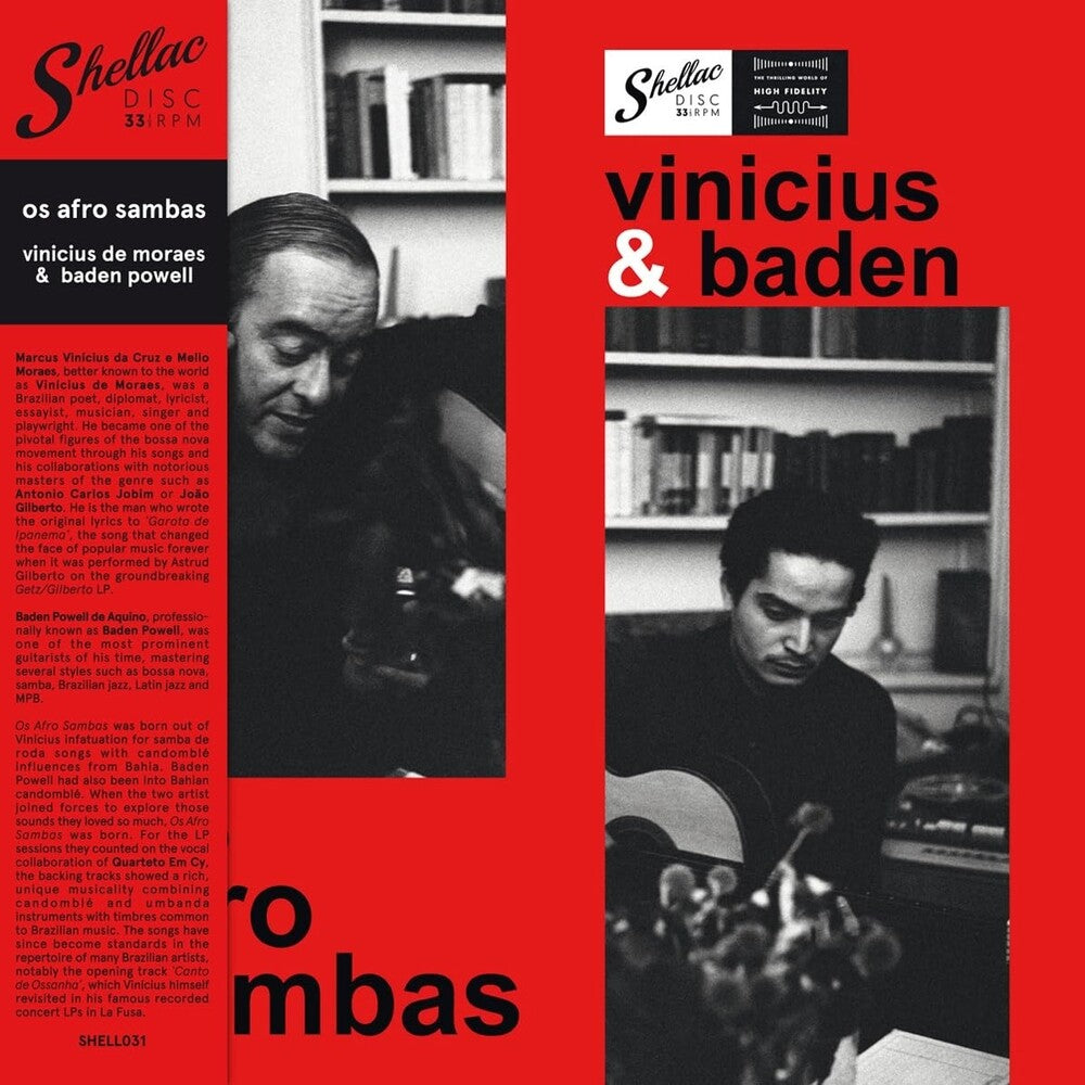 the album cover for Vinicius Moraes/ Powell,Baden - Os Afro Sambas (Spa)