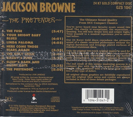 Jackson Browne : The Pretender(CD, Album, Ltd, RE, RM, Gol)
