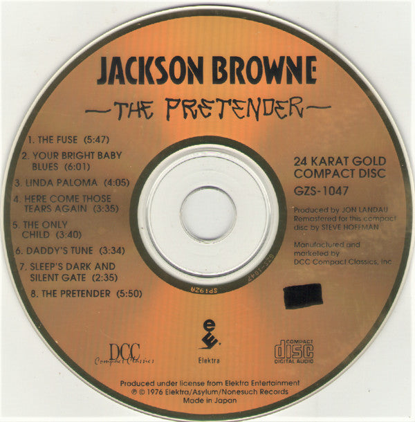 Jackson Browne : The Pretender(CD, Album, Ltd, RE, RM, Gol)