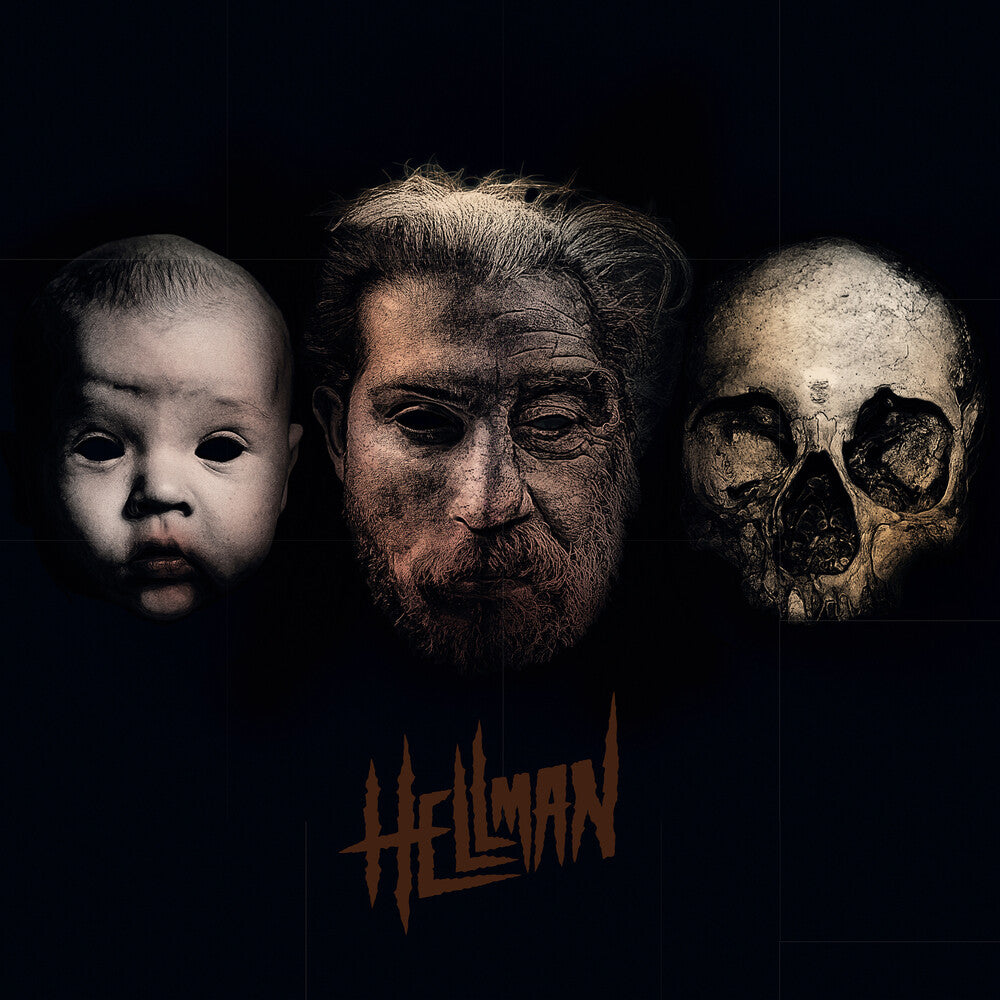 the album cover for Hellman - Born, Suffering, Death