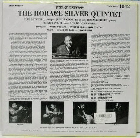 The Horace Silver Quintet : Horace-Scope (LP, Album, Mono, RE, 200)