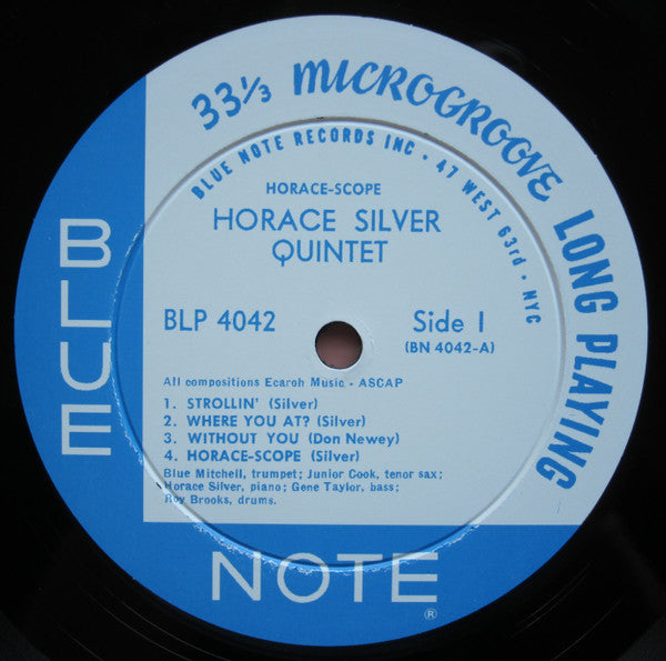The Horace Silver Quintet : Horace-Scope (LP, Album, Mono, RE, 200)