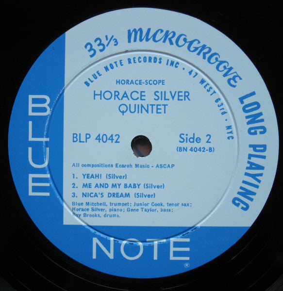 The Horace Silver Quintet : Horace-Scope (LP, Album, Mono, RE, 200)