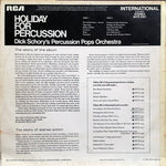 Dick Schory's Percussion Pops Orchestra : Holiday For Percussion (LP, RE)