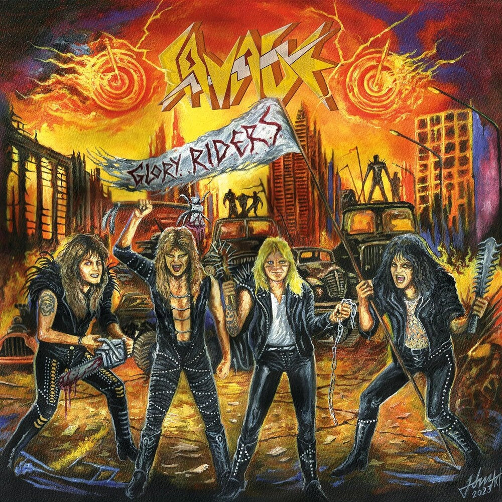 the album cover for Savage - Glory Riders