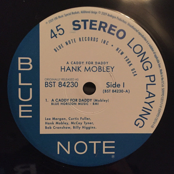 Hank Mobley : A Caddy For Daddy (2x12", Album, Ltd, Num, RE, RM)