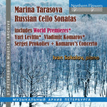 the album cover for Marina Tarasov/ Sokolov,Ivan - Russian Celloo Sonatas Prokofiev Levitinkomarov