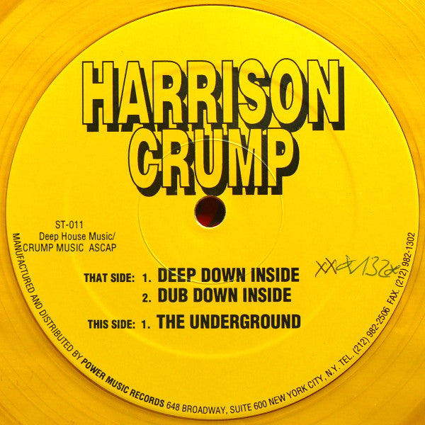 Harrison Crump : Deep Down Inside (12", Yel)