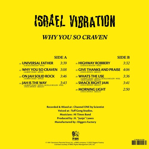 Israel Vibration - ¿Por qué eres tan cobarde? (Vinilo)