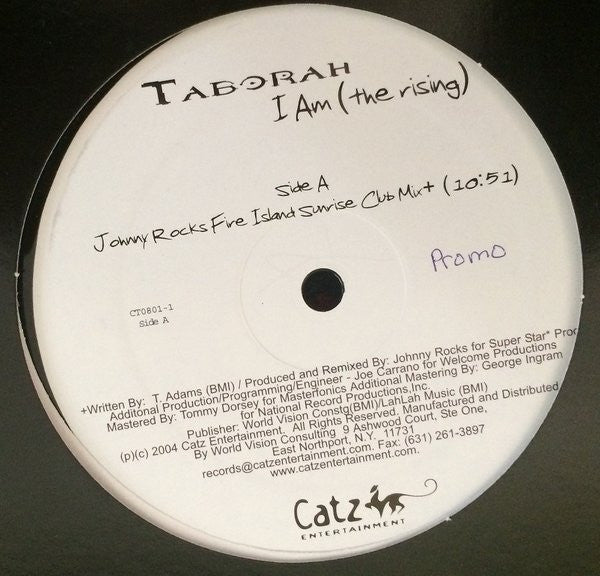 Taborah Adams : I Am (The Rising) (12")