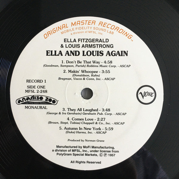 Ella* And Louis* : Ella And Louis Again (2xLP, Mono, Ltd, Num, RE, RM, Gat)