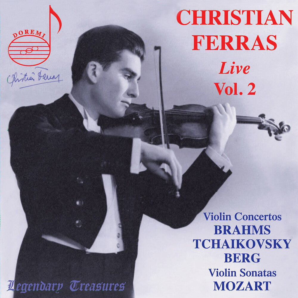 the album cover for Berg / Brahms / Radiosinfonieorchester Berlin - Christian Ferras Live Vol. 2
