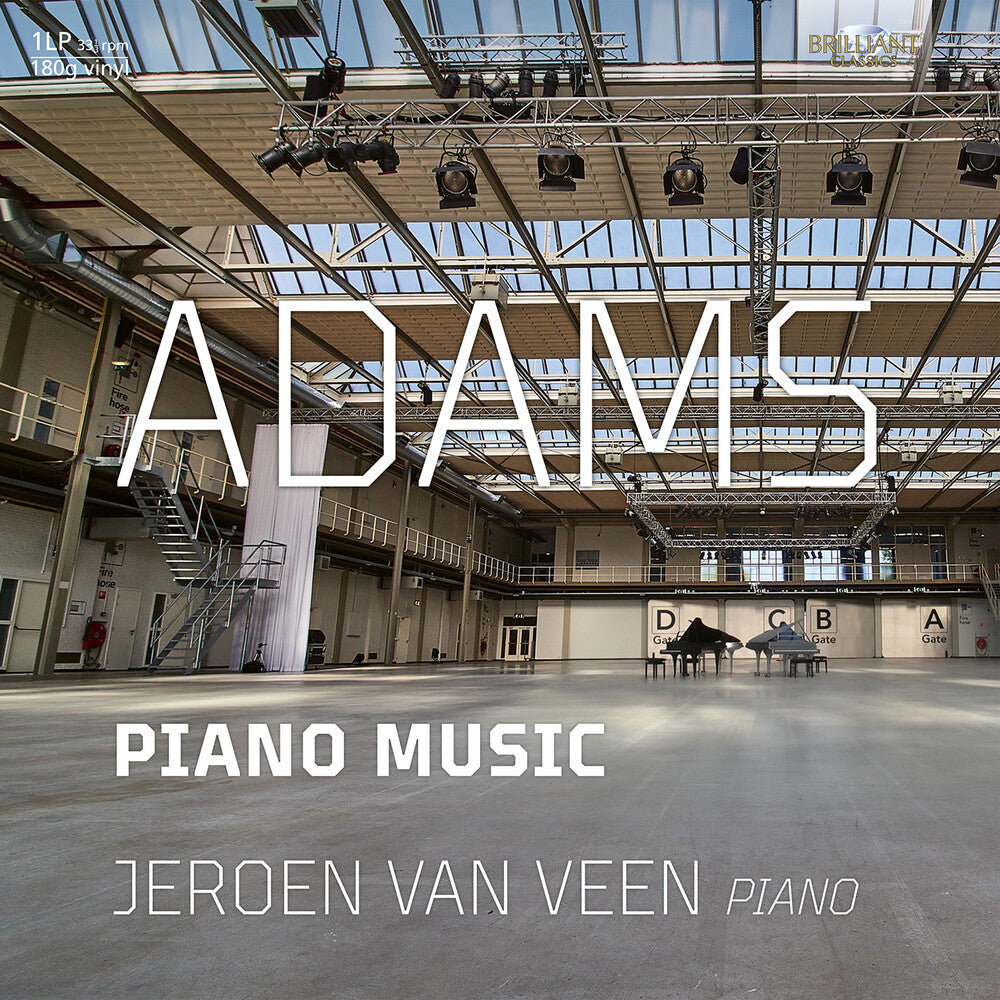 the album cover for Adams / Van Veen - Piano Music
