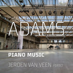 the album cover for Adams / Van Veen - Piano Music