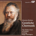the album cover for Brhams - Sacred Choral Music