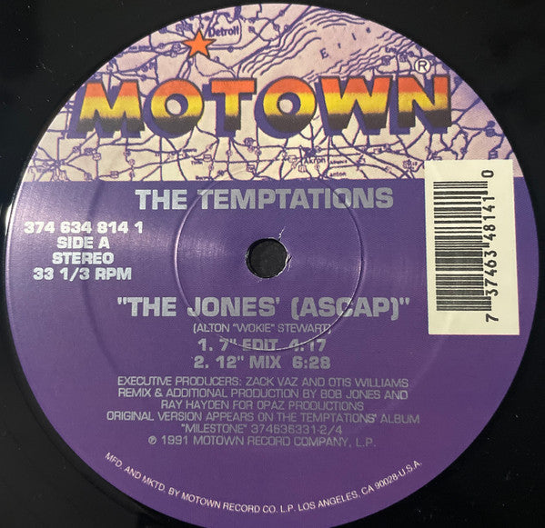 The Temptations : The Jones' (12", Single)
