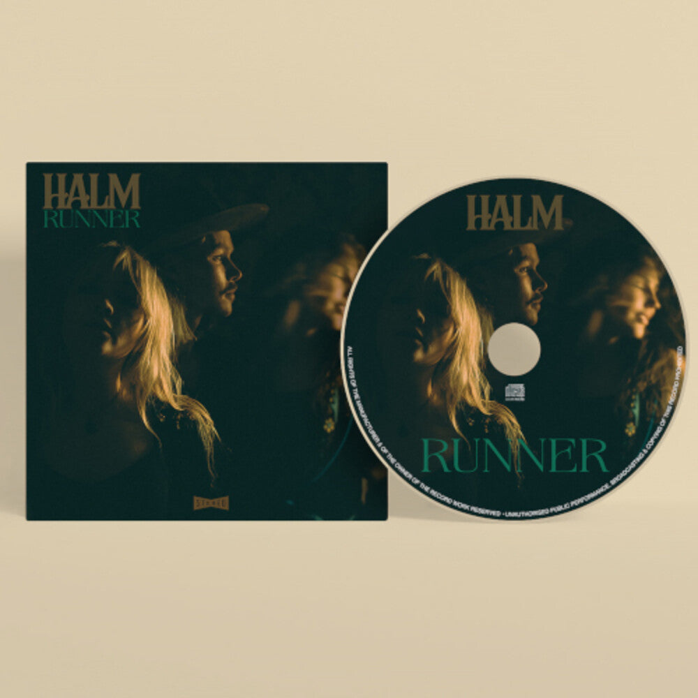 the album cover for Halm - Runner