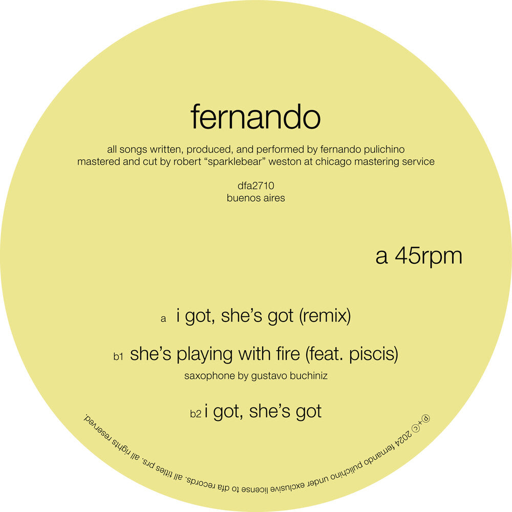 the album cover for Fernando - I Got, She's Got (Blk) (Ep)