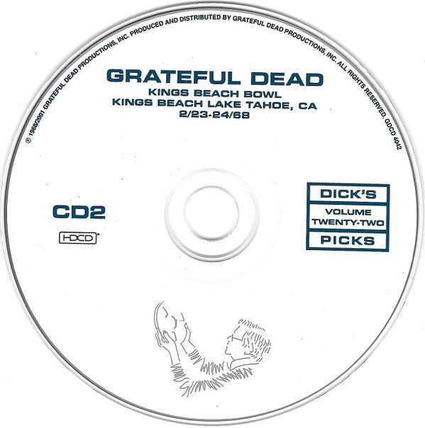 Grateful Dead* : Dick's Picks Volume Twenty-Two: Kings Beach Bowl, Kings Beach Lake Tahoe, CA - 2/23-24/68 (2xHDCD, Album)