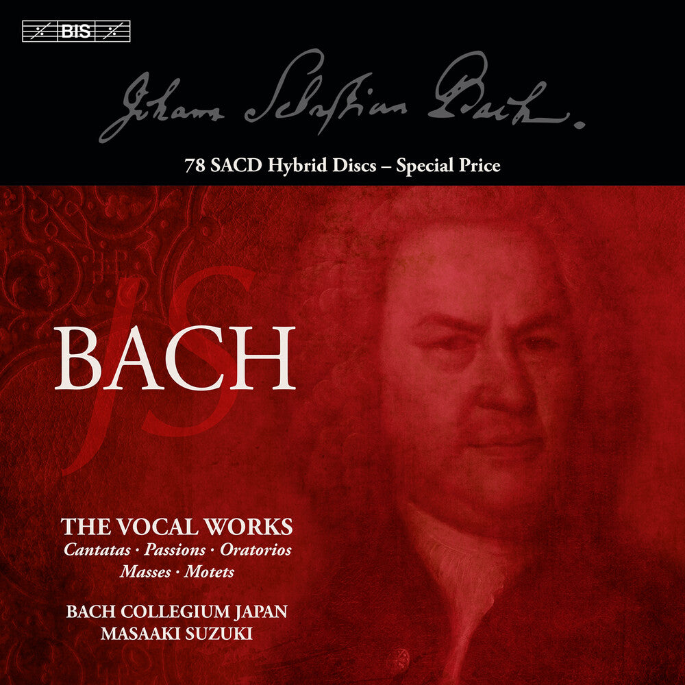 the album cover for J Bach .S. - Vocal Works