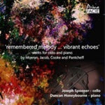 the album cover for Joseph Spooner/ Honeybourne,Duncan - Remembered Melody Vibrant Echoes: Works For Cello