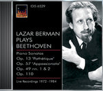 the album cover for Lazar Berman - Beethoven, L. Van: Piano Sonatas Nos. 8, 19, 23 And 31 (Berman) (1972-1984)