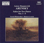 the album cover for Arensky / Groslot / Blumenthal - Piano Suites 1-5