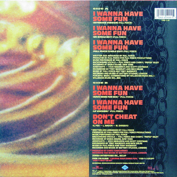 Samantha Fox : I Wanna Have Some Fun (12")