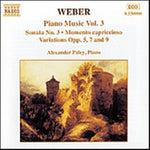 the album cover for Weber / Paley - Piano Music 3