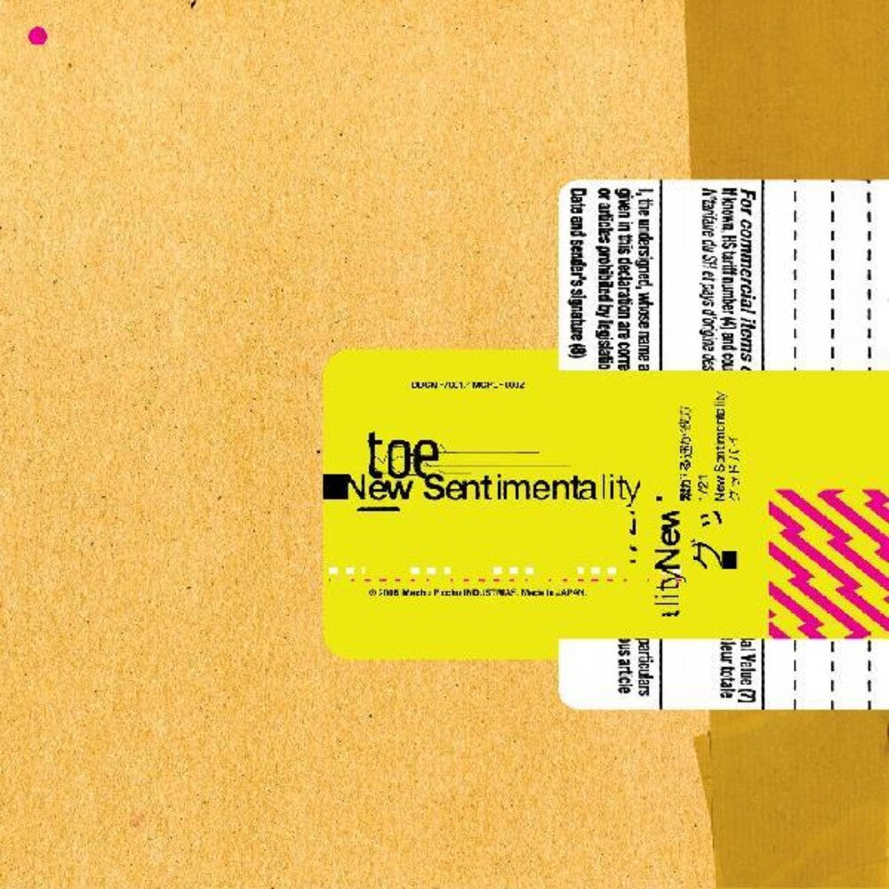 the album cover for Toe - New Sentimentality