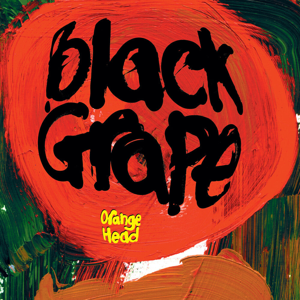 the album cover for Black Grape - Orange Head - Limited Fern Green & Black Colored Vinyl