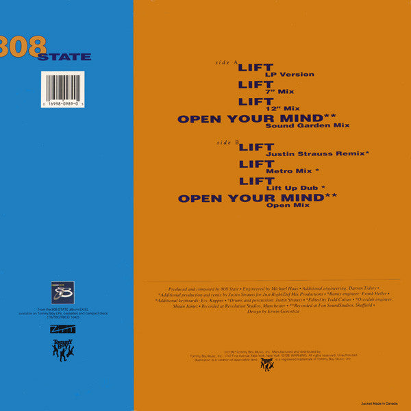 808 State : Lift (12")