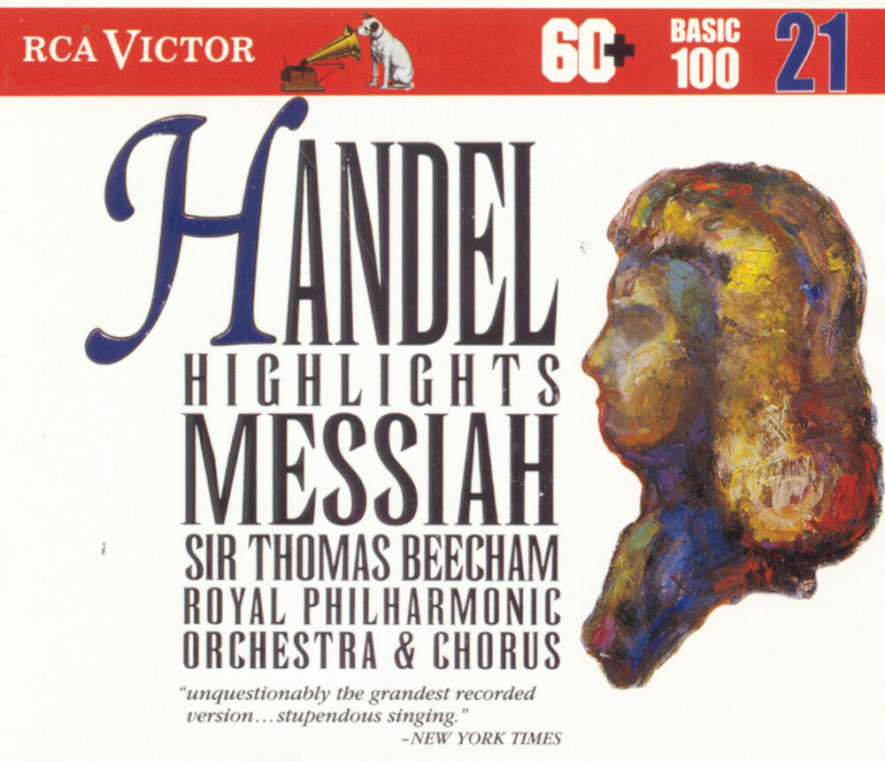 the album cover for SIR THOMAS BEECHAM - Messiah Hlts