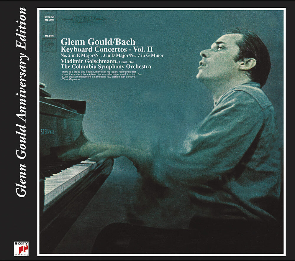 the album cover for Glenn Gould - Piano Ctos 2 3 & 7 - 70th Anniversary Edition