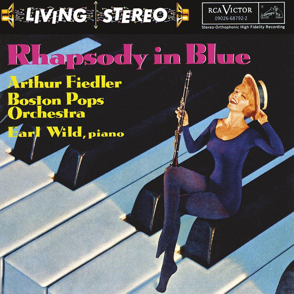 the album cover for Arthur Fiedler - Rhapsody In Blue / American In Paris / Piano Cto